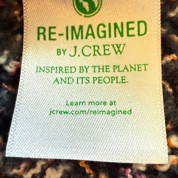 J. Crew Space-dyed Crewneck Chunky Sweater Women's Medium Blue - Picture 5 of 7